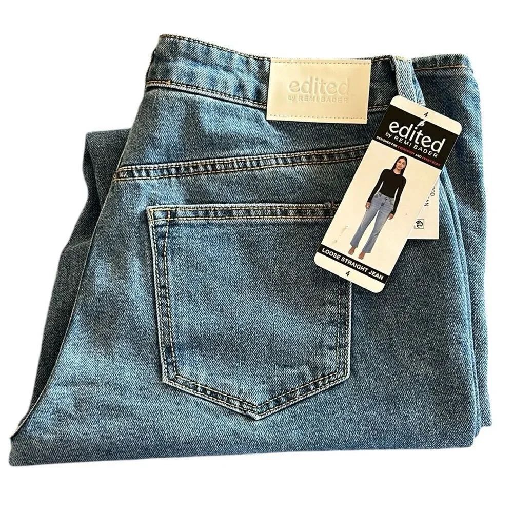 NEW Edited By Remi Bader Loose Straight Jeans
